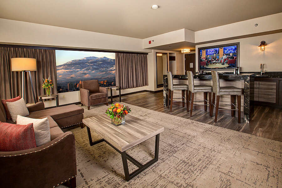 Hospitality Suite Living Room at Nugget Casino Resort